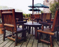 防腐木——休闲桌椅，摇椅